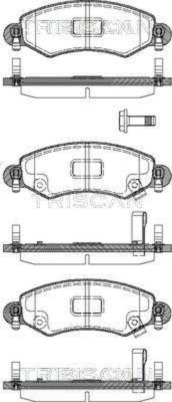 TRISCAN 8110 24017 Bremsbelag Vorne für Opel Agila