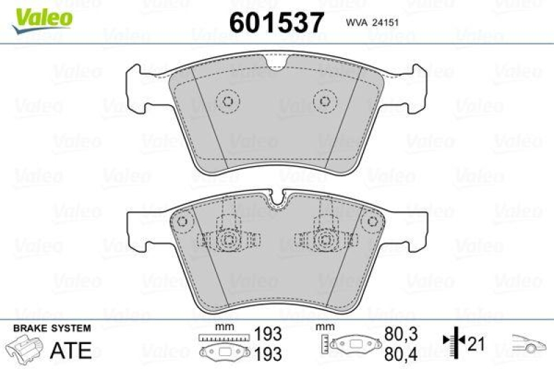 VALEO 601537 SBB-Satz PREMIUM