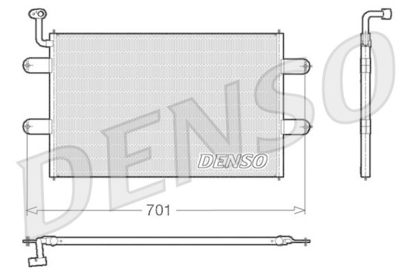 DENSO DCN27003 Kondensator A/C SEAT IBIZA II (6K1) 1.4 i (1993 - 1999)