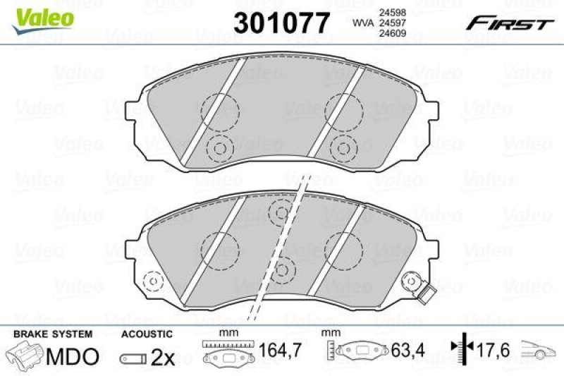 VALEO 301077 SBB-Satz FIRST