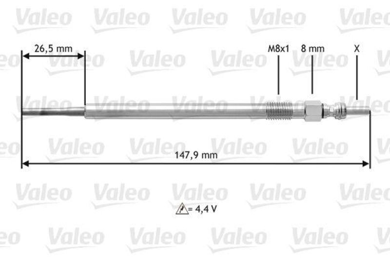 VALEO 345142 Glühkerze MERC CLASSES A,B,C,E,M,G