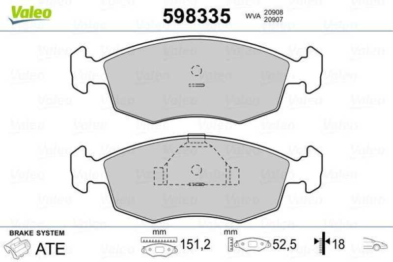 VALEO 598335 SBB-Satz PREMIUM