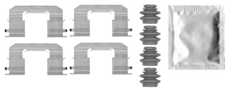 HELLA 8DZ 355 206-701 Zubehörsatz, Scheibenbrem