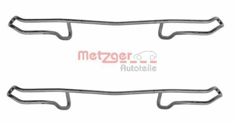 METZGER 109-1100 Zubehörsatz, Scheibenbremsbelag für OPEL