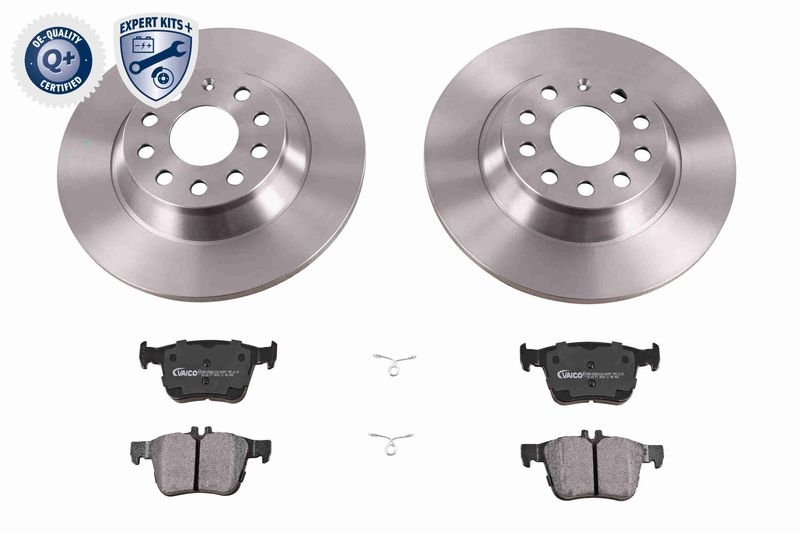 VAICO V10-6629 Bremsensatz, Scheibenbremse Hinterachse für VW