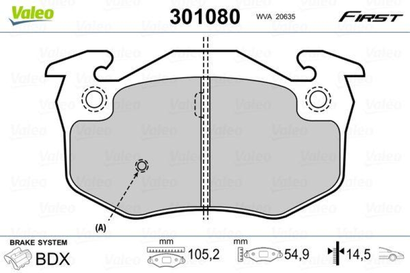 VALEO 301080 SBB-Satz FIRST