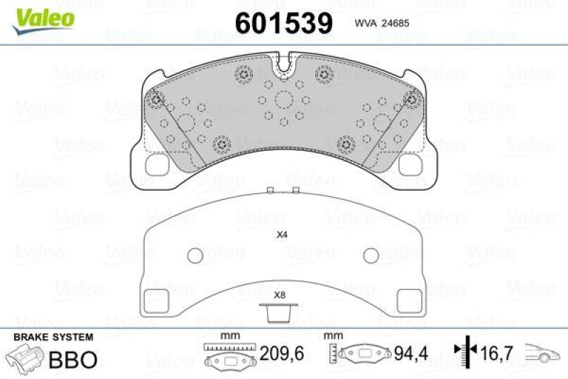 VALEO 601539 SBB-Satz PREMIUM