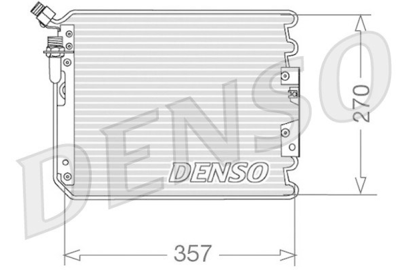 DENSO DCN28001 Kondensator A/C PORSCHE 911 Convertible (964) 3.6 Carrera (1989 - 1994)