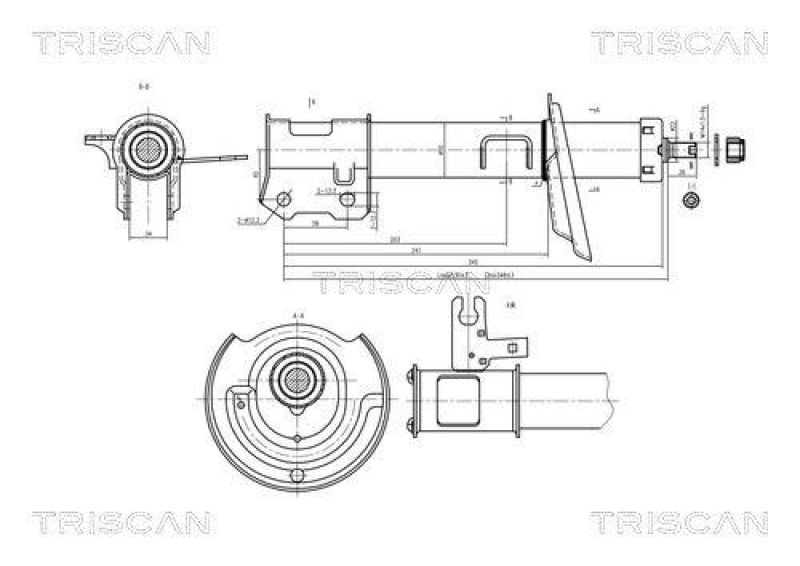 TRISCAN 8705 24104 Triscan Stoßdämpfer für Opel