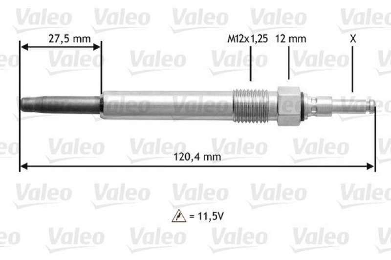 VALEO 345146 Glühkerze MERC Classe A, Classe C