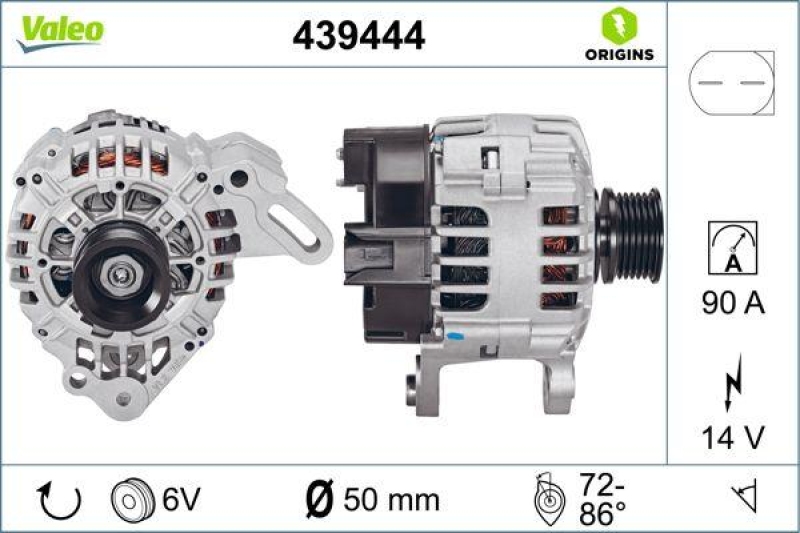 VALEO 439444 Generator Neu - ORIGINS