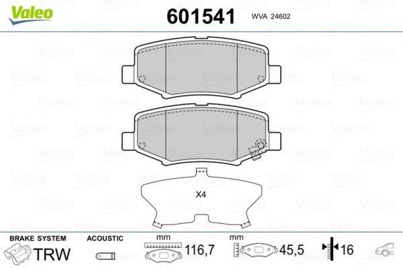 VALEO 601541 SBB-Satz PREMIUM