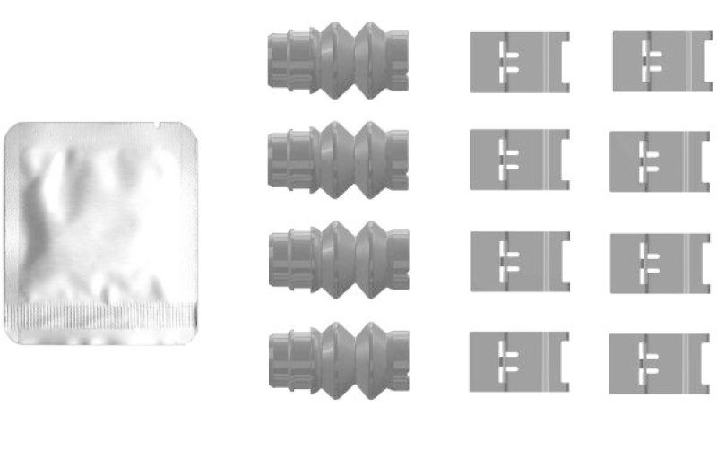 HELLA 8DZ 355 206-751 Zubehörsatz, Scheibenbrem