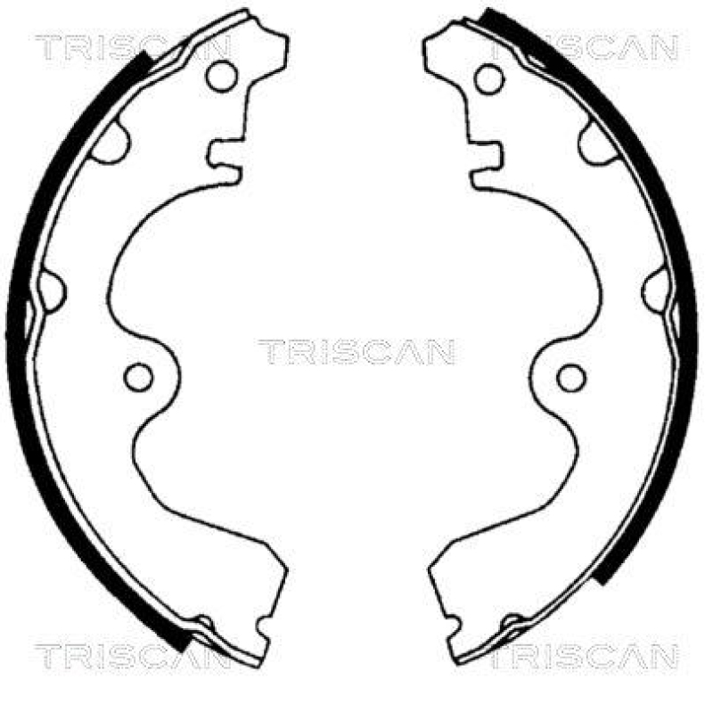 TRISCAN 8100 13534 Bremsbacken für Toyota Starlet