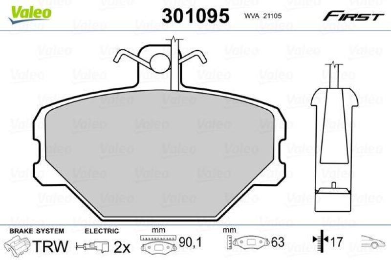 VALEO 301095 SBB-Satz FIRST