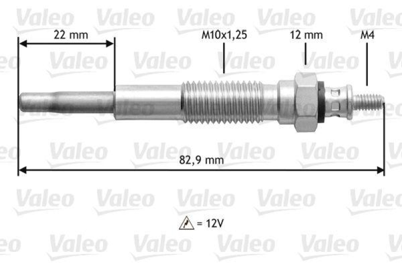 VALEO 345148 Glühkerze SUZUKI VITARA 2.0L M