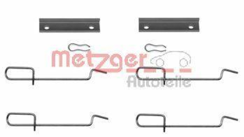 METZGER 109-1125 Zubehörsatz, Scheibenbremsbelag für CITROEN/PEUGEOT/RENAULT