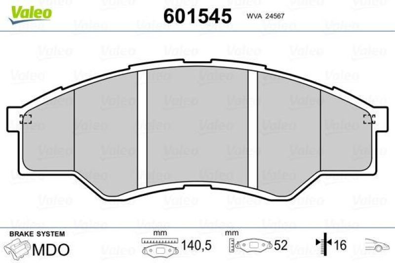 VALEO 601545 SBB-Satz PREMIUM