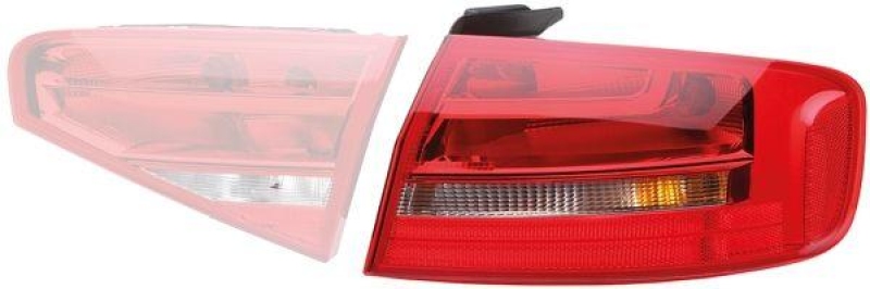 HELLA 2VA 010 914-091 Heckleuchte links Halogen AUDI