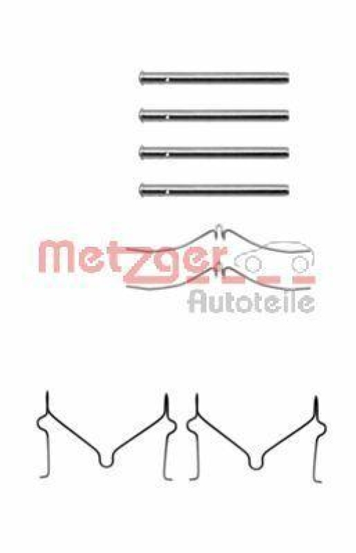 METZGER 109-1126 Zubehörsatz, Scheibenbremsbelag für MAZDA