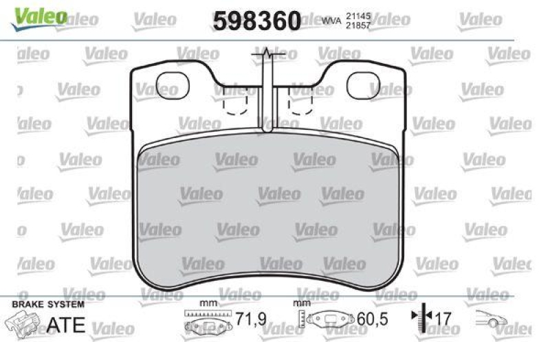 VALEO 598360 SBB-Satz PREMIUM