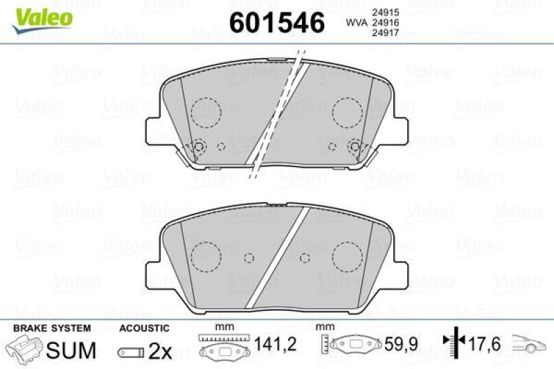 VALEO 601546 SBB-Satz PREMIUM