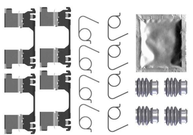 HELLA 8DZ 355 206-791 Zubehörsatz, Scheibenbrem