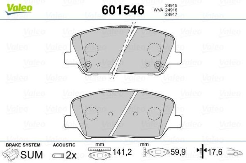 VALEO 601546 SBB-Satz PREMIUM