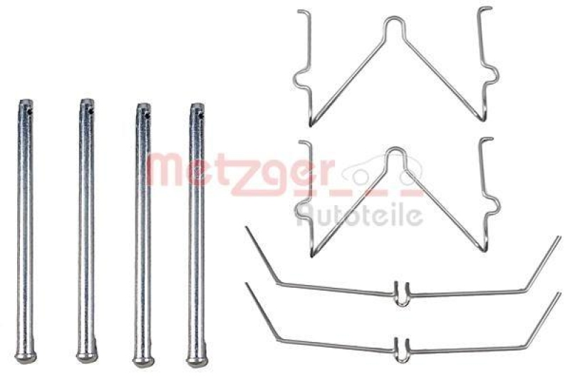 METZGER 109-1129 Zubehörsatz, Scheibenbremsbelag für TOYOTA/VW