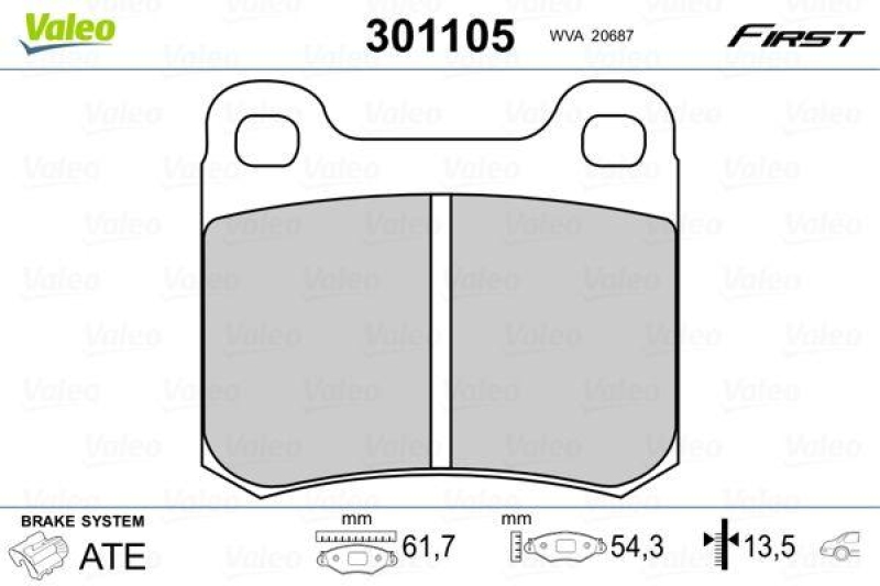 VALEO 301105 SBB-Satz FIRST