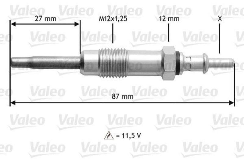 VALEO 345151 Glühkerze MERC Classe E, Sprinter