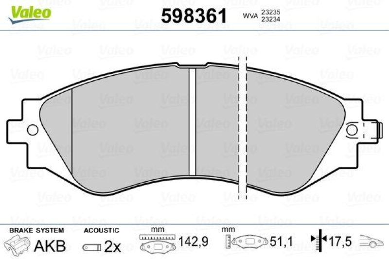 VALEO 598361 SBB-Satz PREMIUM