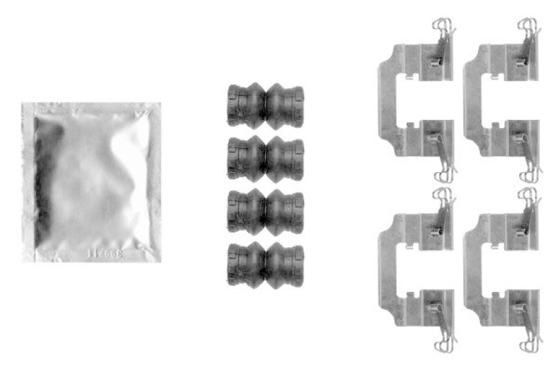 HELLA 8DZ 355 206-801 Zubehörsatz, Scheibenbrem