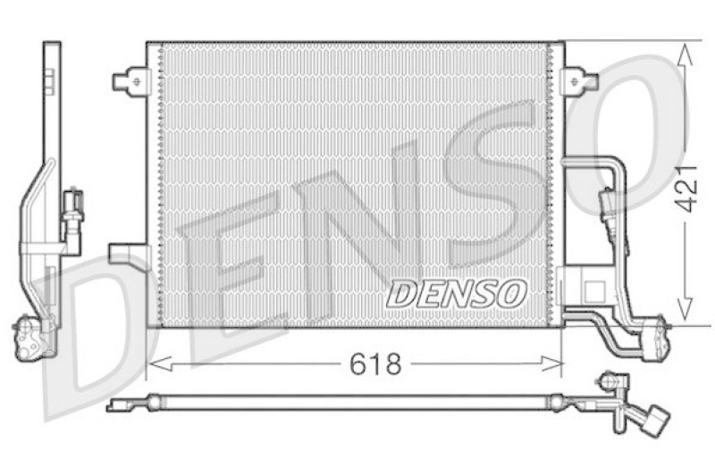 DENSO DCN32018 Kondensator A/C VW PASSAT Variant (3B6) 1.9 TDI (2000 - 2005)