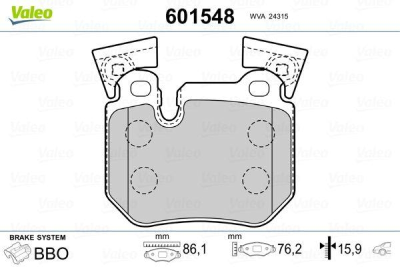 VALEO 601548 SBB-Satz PREMIUM