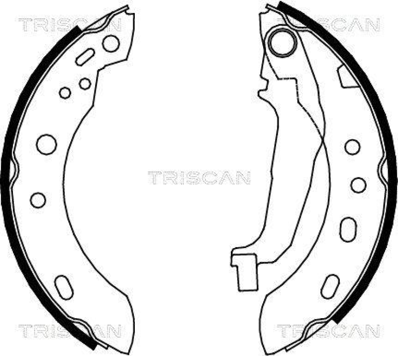 TRISCAN 8100 14001 Bremsbacken für Nissan Micra