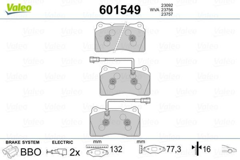 VALEO 601549 SBB-Satz PREMIUM