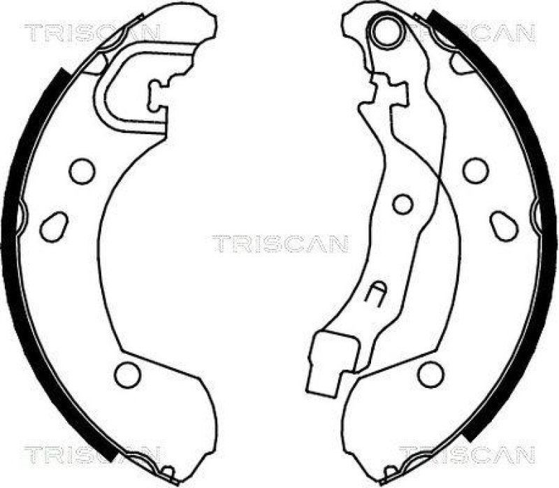 TRISCAN 8100 14002 Bremsbacken für Nissan Micra