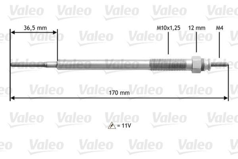 VALEO 345154 Glühkerze TOY Avensis,Corolla,RAV4