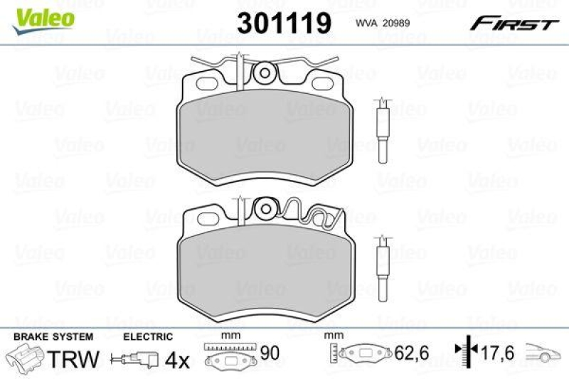 VALEO 301119 SBB-Satz FIRST