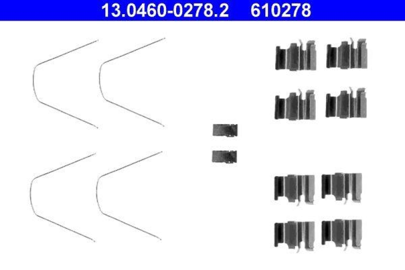 ATE 13.0460-0278.2 Belagsatz Zubehör