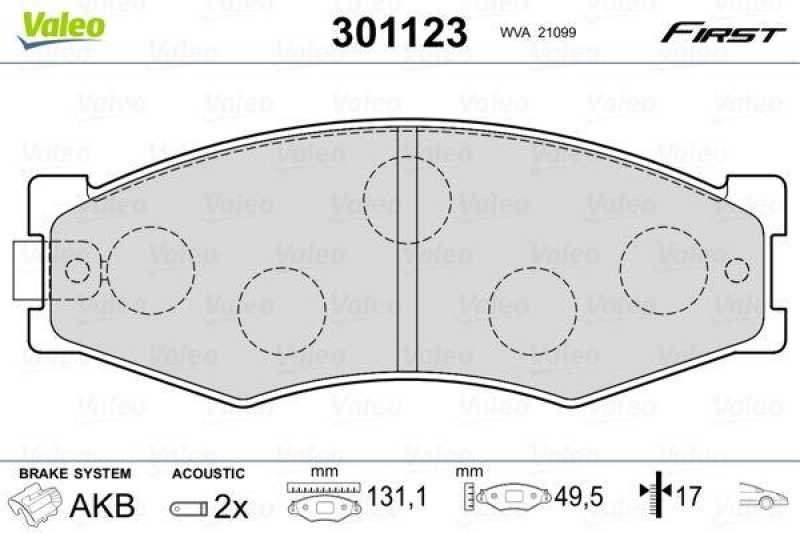 VALEO 301123 SBB-Satz FIRST