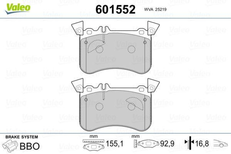 VALEO 601552 SBB-Satz PREMIUM