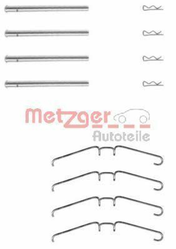 METZGER 109-1155 Zubehörsatz, Scheibenbremsbelag für RENAULT