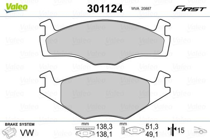 VALEO 301124 SBB-Satz FIRST