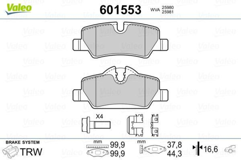 VALEO 601553 SBB-Satz PREMIUM