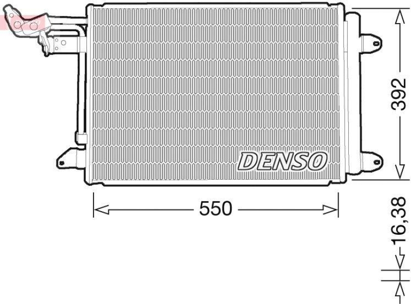 DENSO DCN32032 Kondensator A/C VW TOURAN (1T1, 1T2) 1.9 TDI (2003 - 2010)