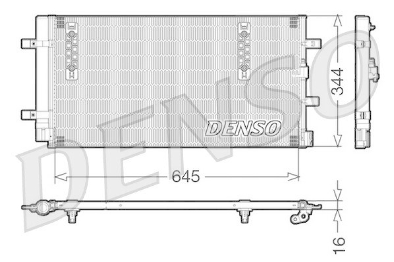 DENSO DCN32060 Kondensator A/C AUDI A4 Avant (8K5, B8) 2.0 TDI (2008 - )