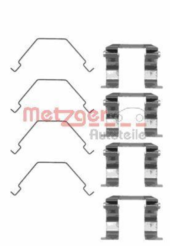 METZGER 109-1158 Zubehörsatz, Scheibenbremsbelag für MAZDA