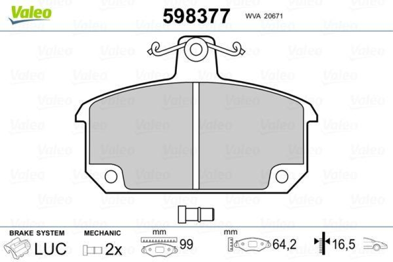 VALEO 598377 SBB-Satz PREMIUM